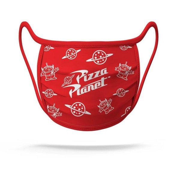 Disney Pixar Buzz Lightyear Pizza Planet Coco Up Cloth Mask Set Adult Large - Picture 3 of 6